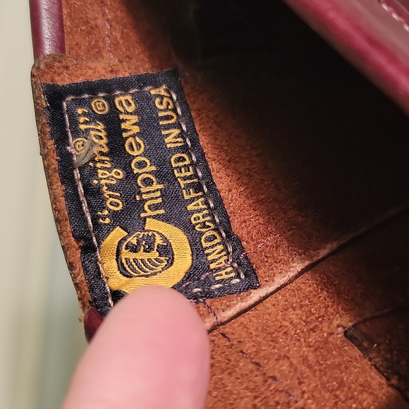 Chippewa Burgundy Leather Engineer Boots Womens Size 8 EUC - Picture 2 of 7